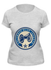 Заказать женскую футболку в Москве. Футболка классическая Columbus Blue Jackets от dobryidesign - готовые дизайны и нанесение принтов.