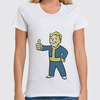 Заказать женскую футболку в Москве. Футболка классическая Vault Boy от YellowCloverShop - готовые дизайны и нанесение принтов.