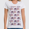 Заказать женскую футболку в Москве. Футболка классическая ветка орхидеи от okonit - готовые дизайны и нанесение принтов.