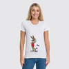 Заказать женскую футболку в Москве. Футболка классическая Bugs Bunny_woman от Printio - готовые дизайны и нанесение принтов.