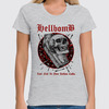 Заказать женскую футболку в Москве. Футболка классическая Hellbomb от Leichenwagen - готовые дизайны и нанесение принтов.