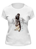 Заказать женскую футболку в Москве. Футболка классическая Кроля от Anna Rosenrot - готовые дизайны и нанесение принтов.