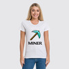 Заказать женскую футболку в Москве. Футболка классическая От канала Miner от miner - готовые дизайны и нанесение принтов.