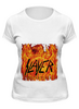Заказать женскую футболку в Москве. Футболка классическая Slayer Repentless 2015 от Илья - готовые дизайны и нанесение принтов.