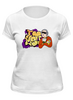 Заказать женскую футболку в Москве. Футболка классическая Т2 I Love MSU (Purple) от AR Print - готовые дизайны и нанесение принтов.
