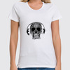 Заказать женскую футболку в Москве. Футболка классическая череп от THE_NISE  - готовые дизайны и нанесение принтов.