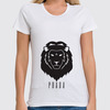 Заказать женскую футболку в Москве. Футболка классическая Prada Lion  от mardiyank - готовые дизайны и нанесение принтов.
