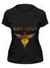 Заказать женскую футболку в Москве. Футболка классическая Bon Jovi от Денис - готовые дизайны и нанесение принтов.