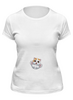 Заказать женскую футболку в Москве. Футболка классическая Котик от Hop Shop - готовые дизайны и нанесение принтов.