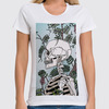 Заказать женскую футболку в Москве. Футболка классическая Скелет от THE_NISE  - готовые дизайны и нанесение принтов.