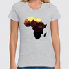 Заказать женскую футболку в Москве. Футболка классическая Африка от skynatural - готовые дизайны и нанесение принтов.
