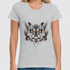 Заказать женскую футболку в Москве. Футболка классическая Сова (Owl) от oldman - готовые дизайны и нанесение принтов.