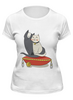 Заказать женскую футболку в Москве. Футболка классическая Милые кошки от zen4@bk.ru - готовые дизайны и нанесение принтов.