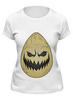 Заказать женскую футболку в Москве. Футболка классическая Humpty Dumpty - Halloween style от Maks Lange - готовые дизайны и нанесение принтов.