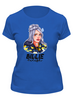 Заказать женскую футболку в Москве. Футболка классическая Billie Eilish( Билли Айлиш) от T-shirt print  - готовые дизайны и нанесение принтов.
