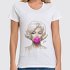 Заказать женскую футболку в Москве. Футболка классическая Marilyn Monroe  от Ксения Мироедова - готовые дизайны и нанесение принтов.