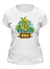 Заказать женскую футболку в Москве. Футболка классическая DNAtechnology white t-shirt от Alcochat - готовые дизайны и нанесение принтов.