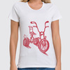 Заказать женскую футболку в Москве. Футболка классическая Велосипед от qwere - готовые дизайны и нанесение принтов.
