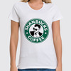 Заказать женскую футболку в Москве. Футболка классическая Shanbucks Coffee от prettydisaster - готовые дизайны и нанесение принтов.