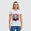 Заказать женскую футболку в Москве. Футболка классическая Мэрилин Монро (Marilyn Monroe)  от coolmag - готовые дизайны и нанесение принтов.