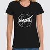 Заказать женскую футболку в Москве. Футболка классическая NASA  от DESIGNER   - готовые дизайны и нанесение принтов.