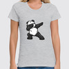 Заказать женскую футболку в Москве. Футболка классическая Panda от T-shirt print  - готовые дизайны и нанесение принтов.