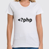 Заказать женскую футболку в Москве. Футболка классическая PHP Tag от Vladimir Obukhov - готовые дизайны и нанесение принтов.