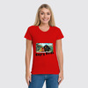 Заказать женскую футболку в Москве. Футболка классическая Angry Birds от nastya500001@mail.ru - готовые дизайны и нанесение принтов.