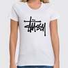 Заказать женскую футболку в Москве. Футболка классическая Stussy от DESIGNER   - готовые дизайны и нанесение принтов.