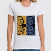 Заказать женскую футболку в Москве. Футболка классическая Обама от Vinli.shop  - готовые дизайны и нанесение принтов.