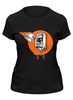 Заказать женскую футболку в Москве. Футболка классическая Zombie от T-shirt print  - готовые дизайны и нанесение принтов.
