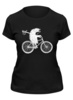 Заказать женскую футболку в Москве. Футболка классическая Ежик на велосипеде от Nos  - готовые дизайны и нанесение принтов.