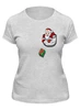 Заказать женскую футболку в Москве. Футболка классическая Карманный Дед Мороз от 228design  - готовые дизайны и нанесение принтов.