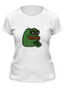Заказать женскую футболку в Москве. Футболка классическая Лягушка от THE_NISE  - готовые дизайны и нанесение принтов.
