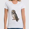 Заказать женскую футболку в Москве. Футболка классическая Совушка от owl - готовые дизайны и нанесение принтов.