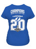 Заказать женскую футболку в Москве. Футболка классическая Tampa Bay Lightning Stanley Cup Champions 2020 от KutvinoV.com  - готовые дизайны и нанесение принтов.