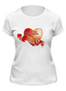 Заказать женскую футболку в Москве. Футболка классическая "Be my Valentine!" от Abstractiya - готовые дизайны и нанесение принтов.
