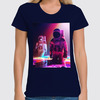 Заказать женскую футболку в Москве. Футболка классическая  Космонавты от THE_NISE  - готовые дизайны и нанесение принтов.