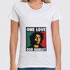 Заказать женскую футболку в Москве. Футболка классическая Bob Marley  от gareula - готовые дизайны и нанесение принтов.