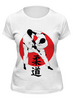 Заказать женскую футболку в Москве. Футболка классическая Дзюдо Judo Бросок Япония от Combat Wear - готовые дизайны и нанесение принтов.