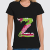 Заказать женскую футболку в Москве. Футболка классическая Z Zombie от skynatural - готовые дизайны и нанесение принтов.