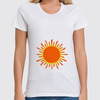 Заказать женскую футболку в Москве. Футболка классическая Оранжевое Солнце от Orange Sun - готовые дизайны и нанесение принтов.