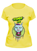 Заказать женскую футболку в Москве. Футболка классическая Zombie cat от ПРИНТЫ ПЕЧАТЬ  - готовые дизайны и нанесение принтов.