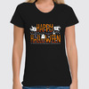 Заказать женскую футболку в Москве. Футболка классическая Happy Halloween от balden - готовые дизайны и нанесение принтов.