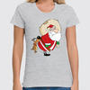 Заказать женскую футболку в Москве. Футболка классическая Санта от Елена  - готовые дизайны и нанесение принтов.