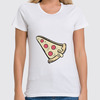 Заказать женскую футболку в Москве. Футболка классическая Пицца от acidhouses - готовые дизайны и нанесение принтов.