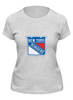 Заказать женскую футболку в Москве. Футболка классическая New York Rangers / NHL USA от KinoArt - готовые дизайны и нанесение принтов.