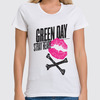 Заказать женскую футболку в Москве. Футболка классическая Green Day от geekbox - готовые дизайны и нанесение принтов.