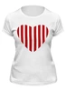 Заказать женскую футболку в Москве. Футболка классическая Сердце моряка  от nadzzeya@gmail.com - готовые дизайны и нанесение принтов.