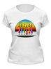 Заказать женскую футболку в Москве. Футболка классическая Африка от Виктор Гришин - готовые дизайны и нанесение принтов.